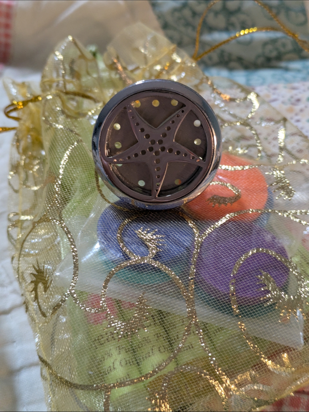 Starfish Accent Round Decorative Essential Oil For Vehicle